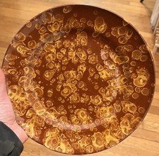 Piatto terracotta giallo