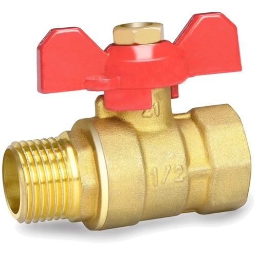 Valvola sfera ottone 2 - ottone, 1/2