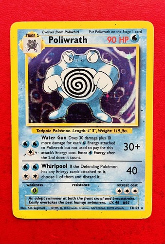 Lotto carte pokemon poliwrath - lotto,