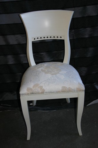 Sedia bianca bianco - bianco,