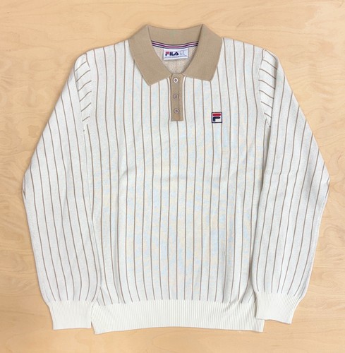 Polo fila vintage kobe righe - vintage,