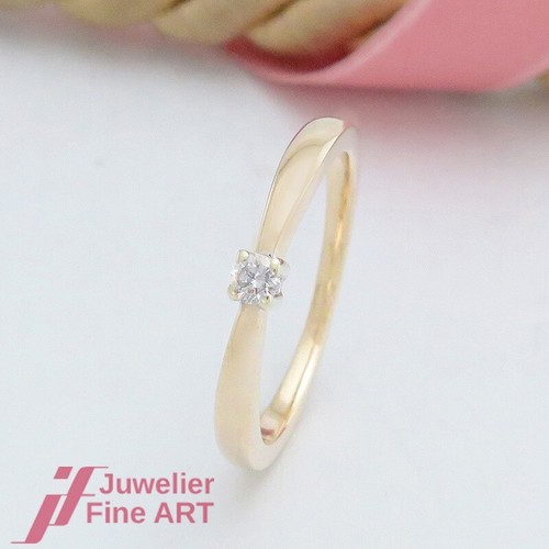 Anello solitario con - -,