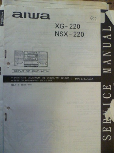Impianto stereo aiwa 220 - impianto, xg-220