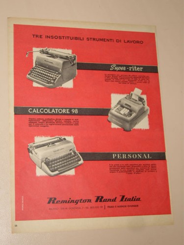 Remington rand macchina - rand, da
