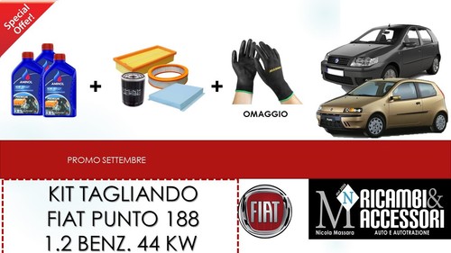 Kit tagliando fiat punto 188 - tagliando,