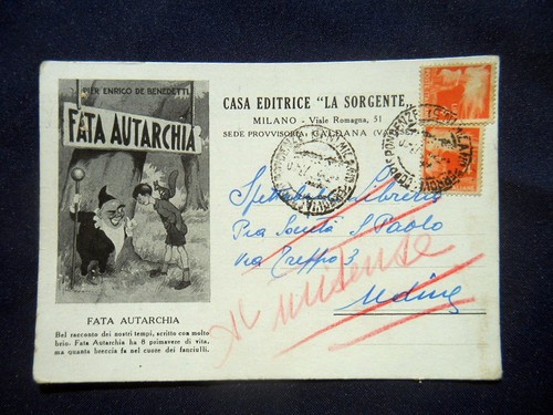 1947 cartolina pubblicitaria - cartolina,