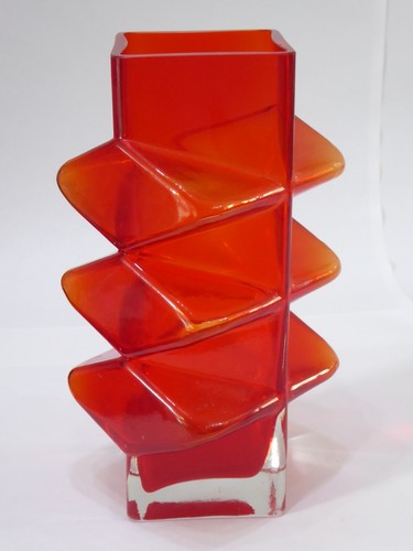 Vaso vetro rosso - in,