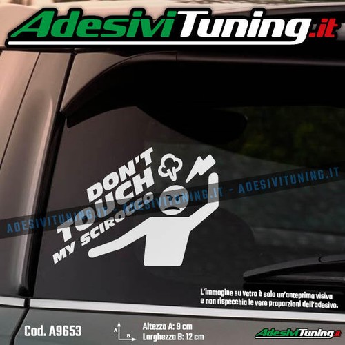 Adesivo don touch my - adesivo,