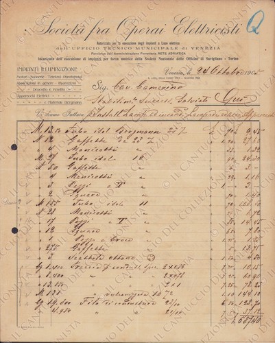 1905 venezia società - società, fra