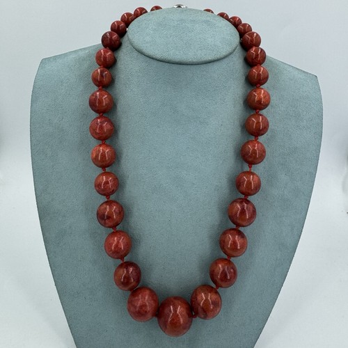 Collana perline corallo - di,
