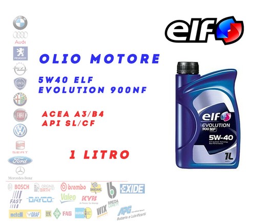 Olio motore auto 5w40 elf - motore, lt
