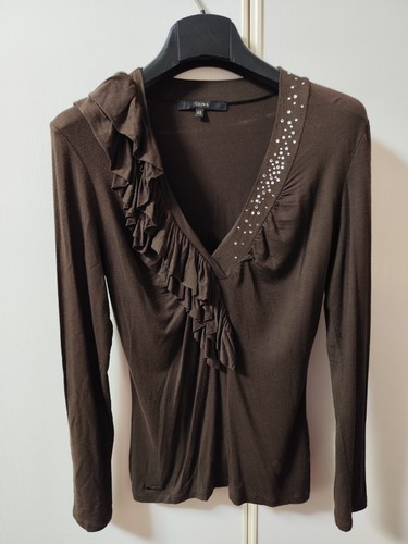 Blusa donna marrone chiaro - donna,