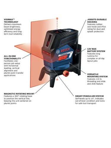 Bosch gcl100 80c 12v max - 12v,