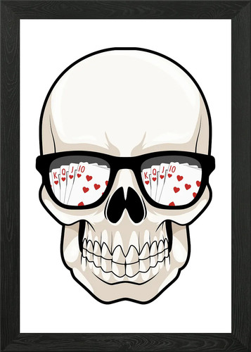 Skull poker cards - poker,