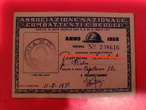 Tessera associazione nazionale - tessera,
