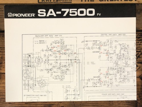 Pioneer 7500 amplificatore - sa-7500,