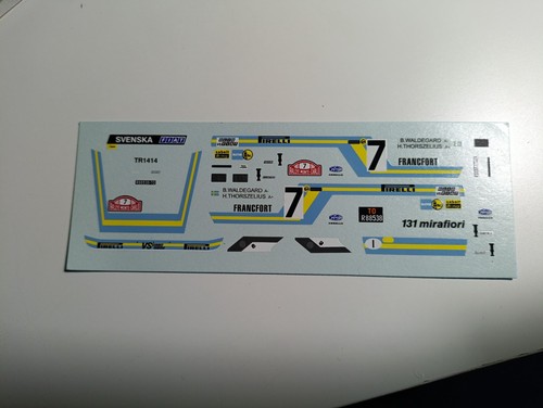 Decals fiat 131 - 131, abarth