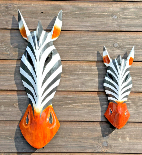 Maschera zebra legno - zebra,