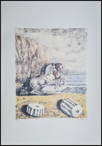 Giorgio chirico cavalli - chirico, *