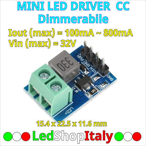 Led driver dimmerabile pwm - driver, cc