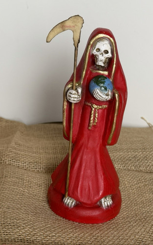 Statua santa muerte rossa - muerte, alta