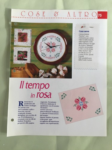 Schema punto croce ricamo - punto,