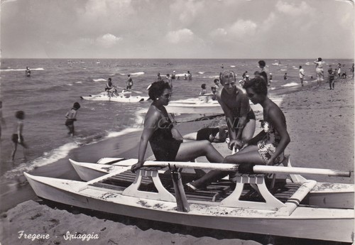 Fregene spiaggia 1955 - fregene,