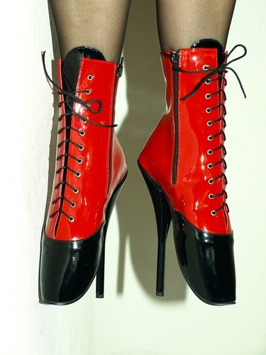 Tacchi alti ballet vernice - ballet, pu