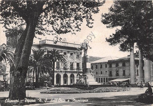 Cartolina chiavari piazza s - chiavari,