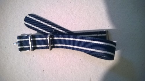 Cinturino nato blu bianco - nato,