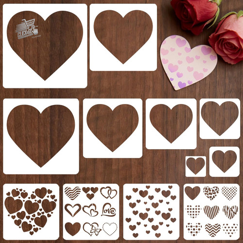 Heart stencils painting - stencils,