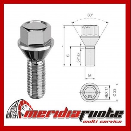 B104 kit bulloni ruota - 16,