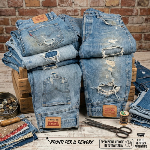 Box stock lotto 13kg jeans - stock,