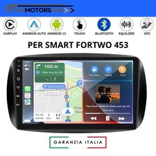 Autoradio 9” Car Tablet Android 15 Carplay Per Smart 453 Forfour Fortwo 2014-23