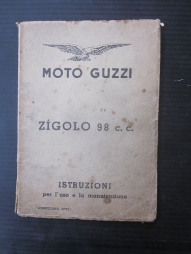 Moto guzzi zigolo manuale - guzzi, 98