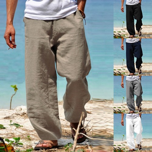 Pantaloni spiaggia lino - spiaggia,