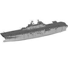 Kit resina bianca nave d'assalto anfibia classe vespa USS Navy stampato in 3D 1/700/1250