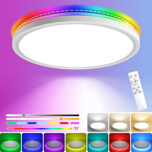 Plafoniera led rgb dimmerabile - plafoniera,
