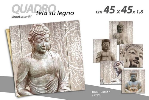 Quadro quadrato tela legno - quadrato, su