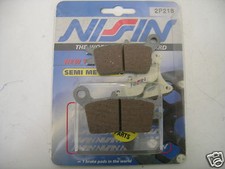 153 COPPIA Pastiglie Freno NISSIN POSTERIORI HONDA CRM 250-XLR 250 GRIGIE