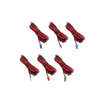 6x Pezzi Cavi Altoparlanti Audio Rosso Nero per Sistema Home Cinema Theater Pioneer