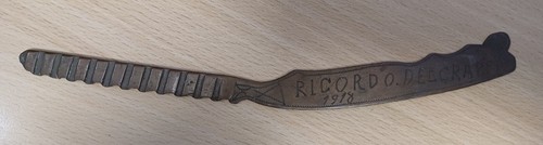Trench art tagliacarte ricordo - art,