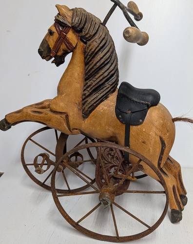 Triciclo cavallo legno - cavallo, in