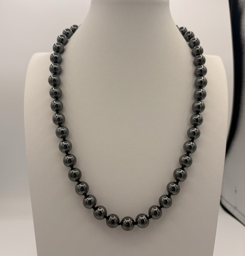 Collana perline ematite - di,