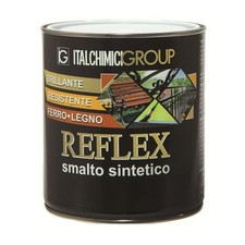 SMALTO SINTETICO PURO BRILLANTE PER LEGNO E FERRO INTERNI ESTERNI ML. 125 REFLEX