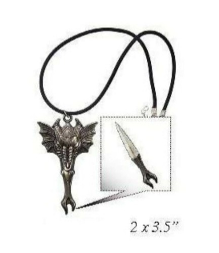 Collana con ciondolo testa - , di