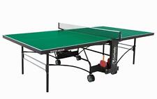 TENNIS TAVOLO PING PONG MASTER INDOOR DA INTERNO CON RUOTE PIANO VERDE + OMAGGI