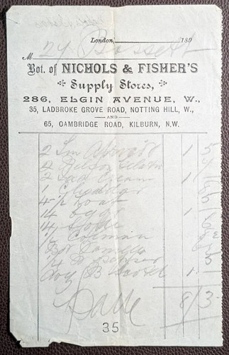 1890s nichols fisher supply - nichols,