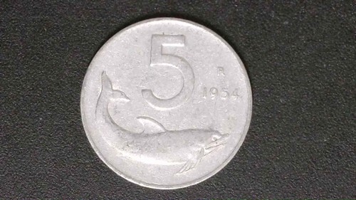 Lire italia del 1954 moneta - 5,