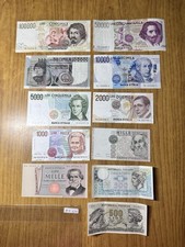 LOTTO 11 BANCONOTE LIRE 100000